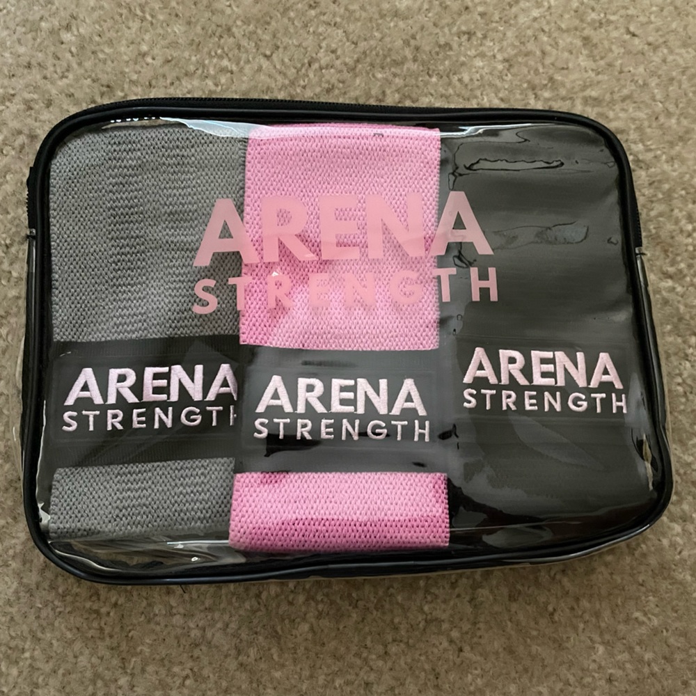Brand new workout bands. Comes with a workout book